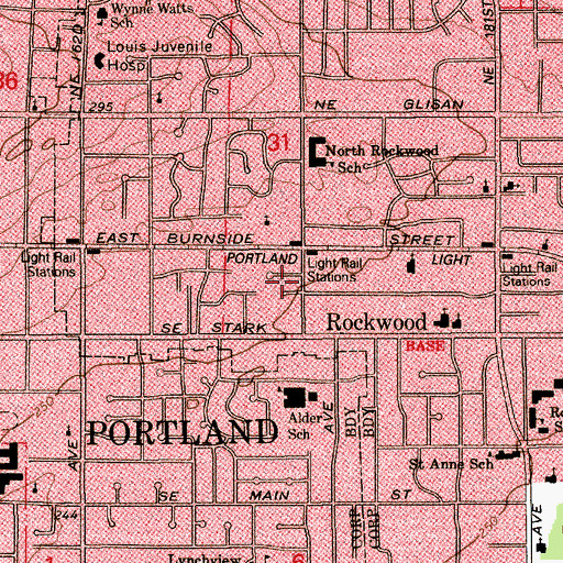 Topographic Map of Church of God of Prophecy, OR