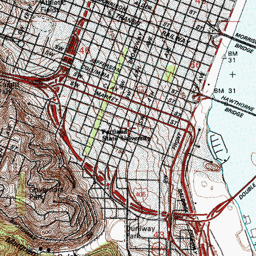 Topographic Map of Church of Saint Michael the Archangel, OR