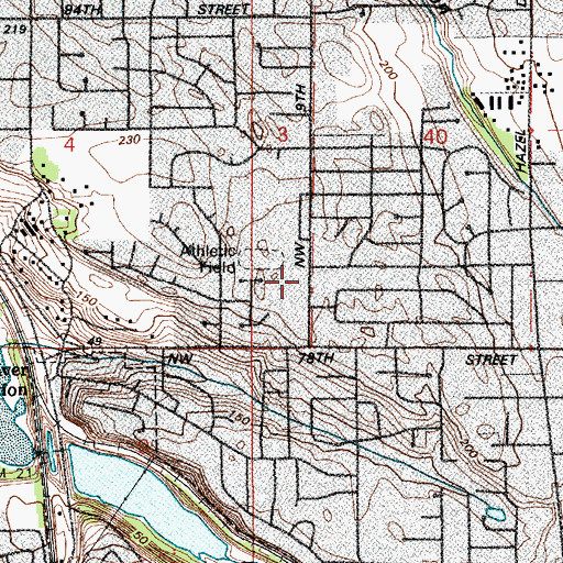 Topographic Map of City Harvest Church, WA