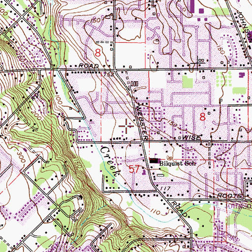 Topographic Map of Clackamas United Congregational Church of Christ, OR