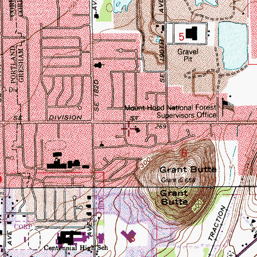 Topographic Map of Covenant Presbyterian Church, OR