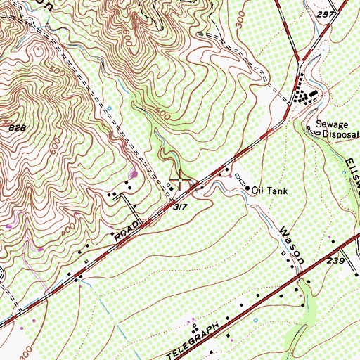 Topographic Map of Peppertree Canyon, CA