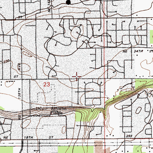 Topographic Map of Emmanuel Baptist Church, WA