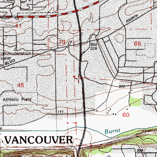 Topographic Map of Faith Center Church, WA