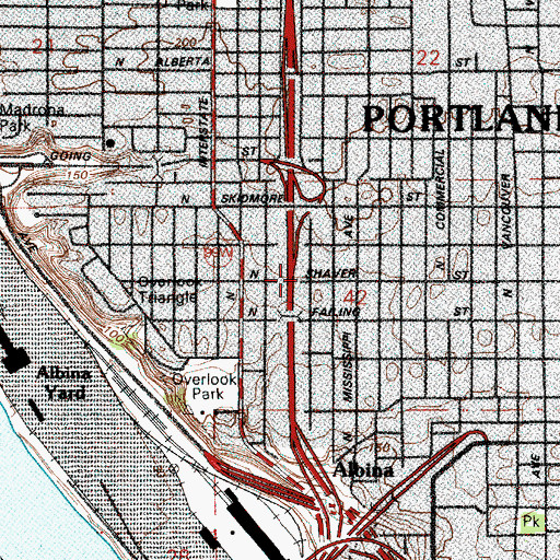 Topographic Map of Fellowship Missionary Baptist Church, OR