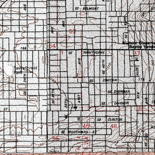 Topographic Map of First Love Ministries, OR