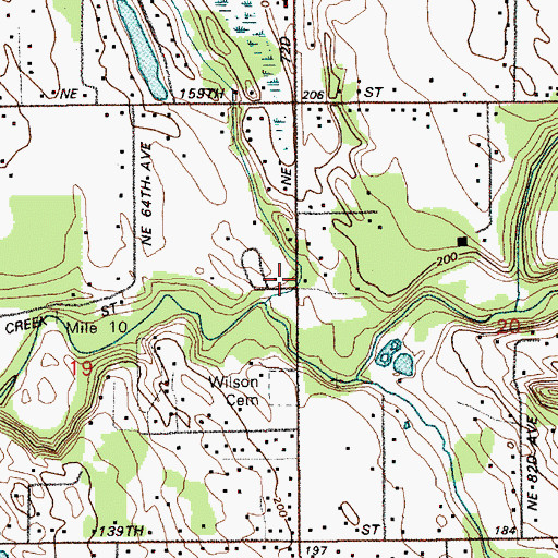 Topographic Map of Forward Edge International Church, WA