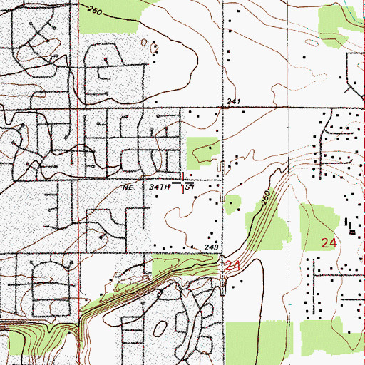 Topographic Map of Good Shepherd Lutheran Church, WA