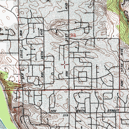 Topographic Map of Grace and Glory Community Church, WA