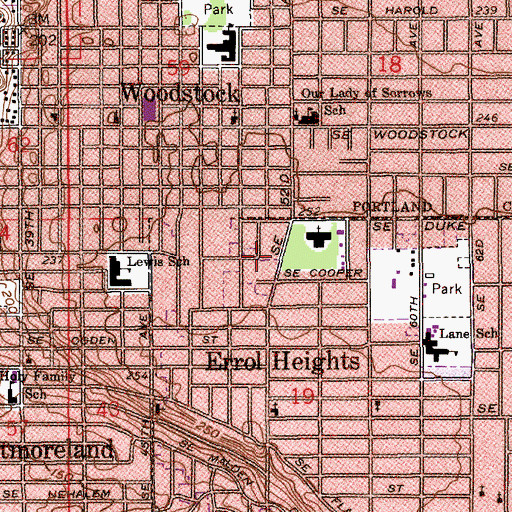 Topographic Map of Apostolic Faith Church International Headquarters, OR