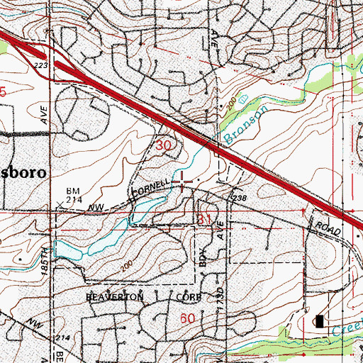 Topographic Map of Kids of the Kingdom Christian Child Care Center, OR