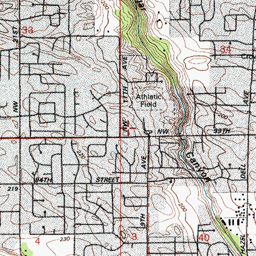 Topographic Map of The Church of Jesus Christ of Latter Day Saints Family History Center, WA