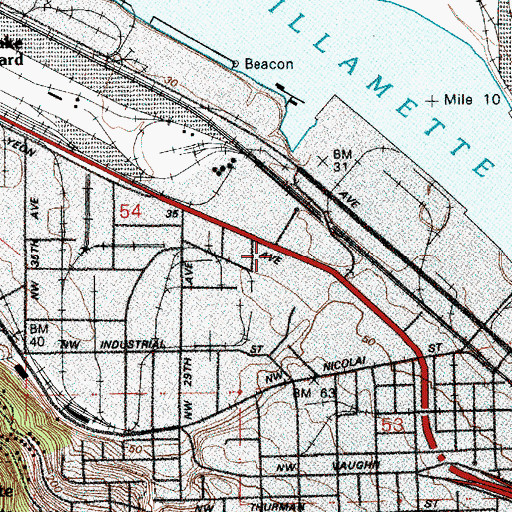 Topographic Map of The Ray Atkeson Photo Library, OR