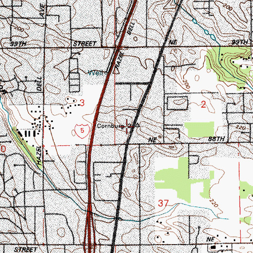 Topographic Map of Apostolic Catholic Church, WA
