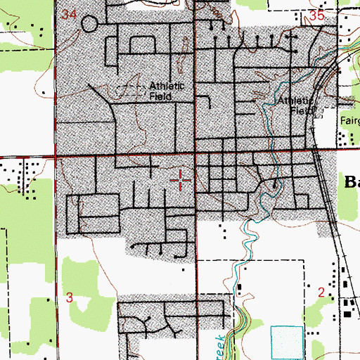 Topographic Map of Battle Ground Faith Church of the Nazarene, WA