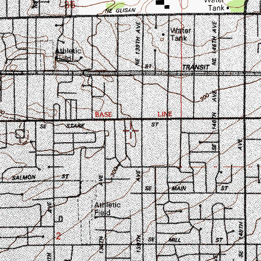 Topographic Map of Kingdom Hall of Jehovahs Witnesses, OR