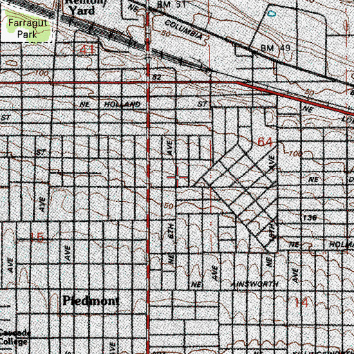 Topographic Map of Kingdom Hall of Jehovahs Witnesses, OR