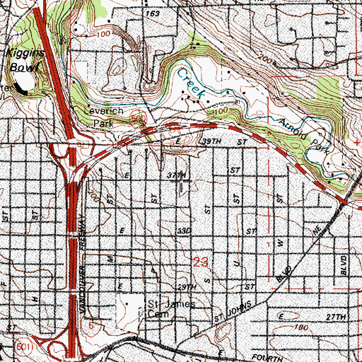 Topographic Map of Kingdom Hall of Jehovahs Witnesses, WA