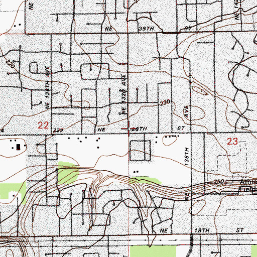 Topographic Map of Kingdom Hall of Jehovahs Witnesses, WA