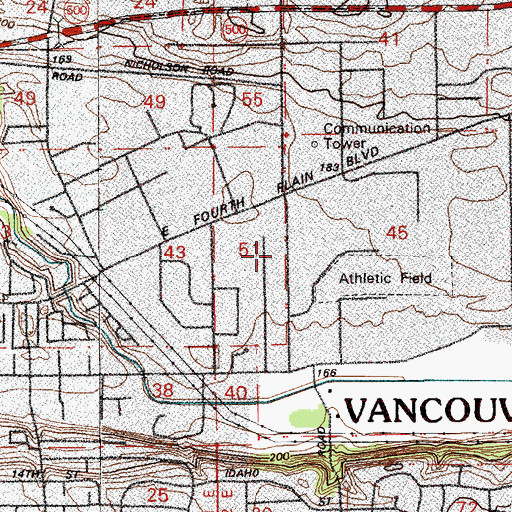 Topographic Map of Kingdom Hall of Jehovahs Witnesses, WA