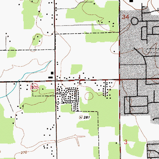 Topographic Map of Landmark Christian Assembly Church, WA