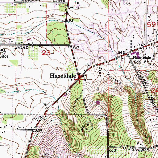 Topographic Map of Light of Life Lutheran Church, OR