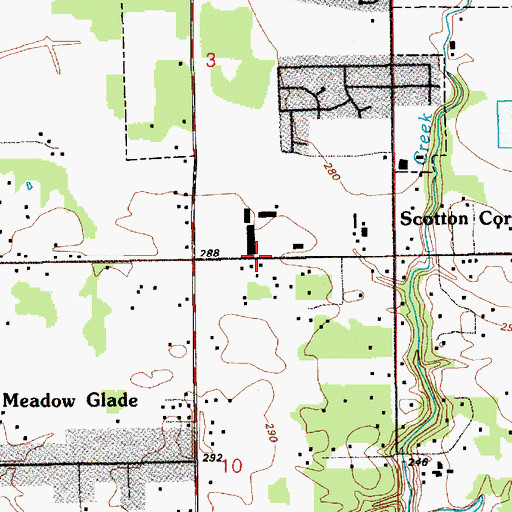Topographic Map of Maple Grove Church, WA