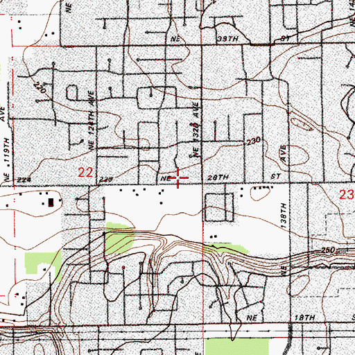 Topographic Map of Peace Evangelical Lutheran Church, WA