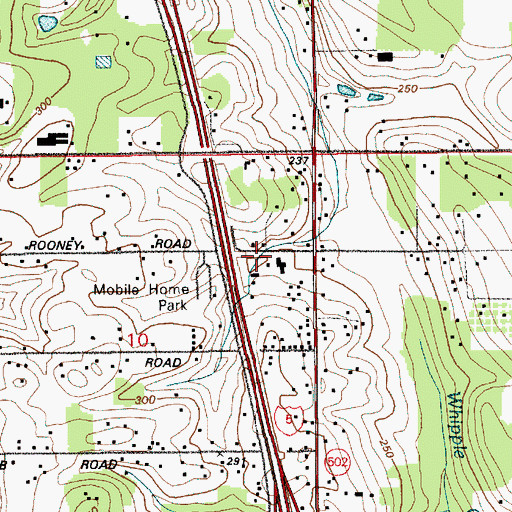 Topographic Map of Pleasant View Church of the Nazarene, WA