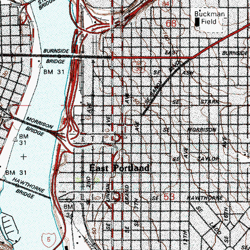 Topographic Map of Rivers of Life Church, OR