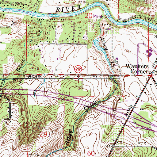 Topographic Map of Rolling Hills Community Church, OR