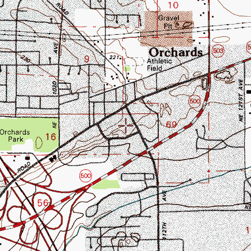Topographic Map of Romine Ministries, WA