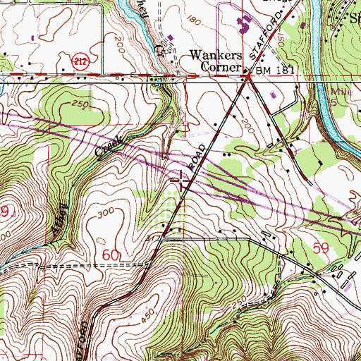 Topographic Map of Interchange 3, OR