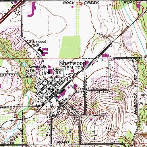 Topographic Map of Saint Francis Catholic Church, OR