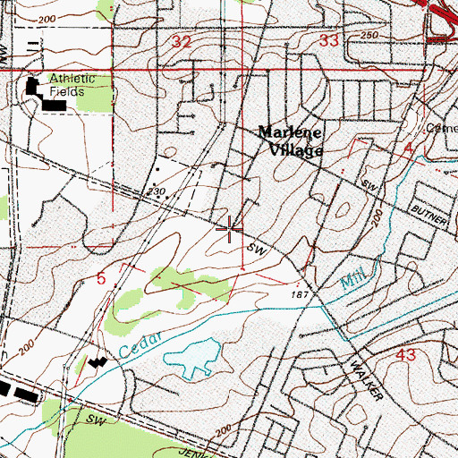 Topographic Map of Saint John the Baptist Greek Orthodox Church, OR