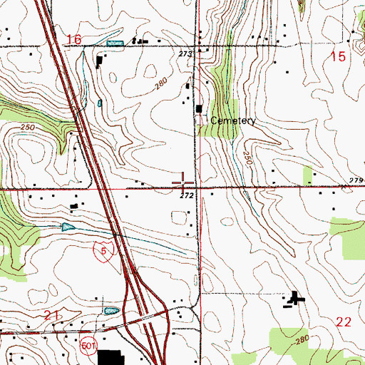 Topographic Map of Saint Mary of Guadalupe Church, WA