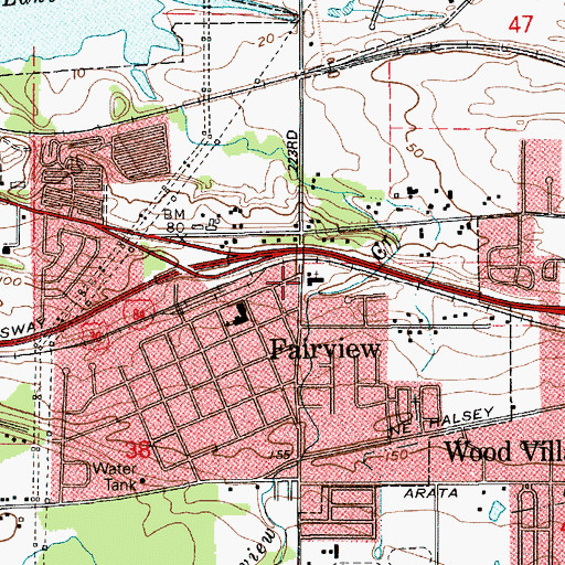 Topographic Map of Smith Memorial Presbyterian Church, OR