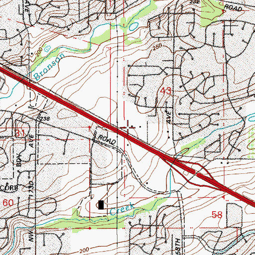 Topographic Map of Somerset Christian Church, OR