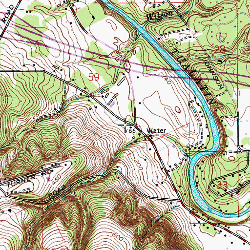 Topographic Map of Southlake Foursquare Church, OR