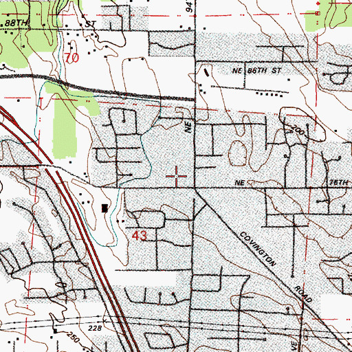 Topographic Map of The Lighthouse Church, WA