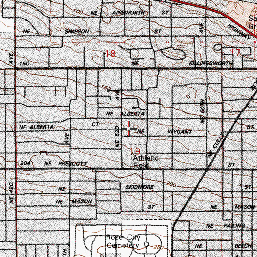 Topographic Map of The Word of Life Community Church, OR