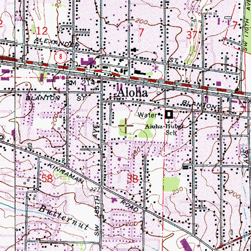 Topographic Map of Throne Seeker Ministries, OR