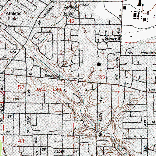 Topographic Map of Valley Hope Community Church of God, OR