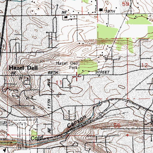 Topographic Map of Vancouver Apostolic Lutheran Church, WA