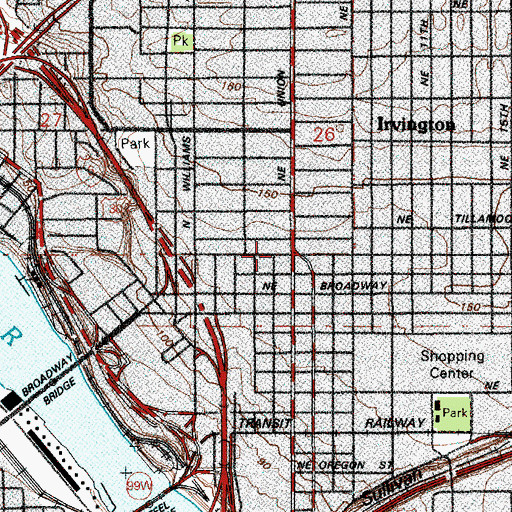 Topographic Map of Victory Temple Church of God in Christ, OR