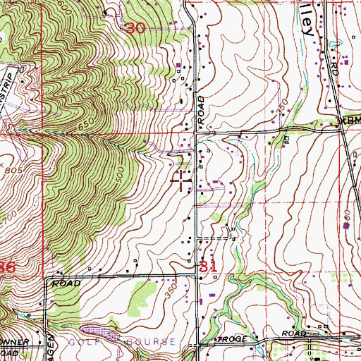 Topographic Map of Voice of the Trumpet Ministries, OR
