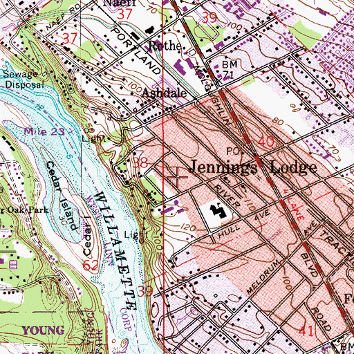 Topographic Map of World Gospel Mission, OR