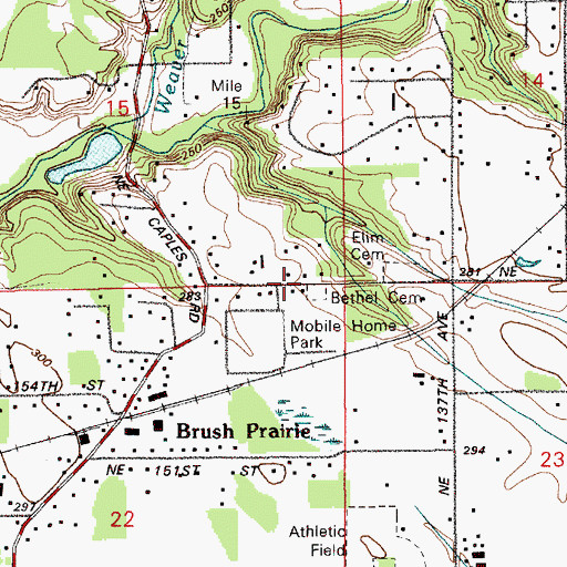 Topographic Map of Mount Zion Tabernacle, WA