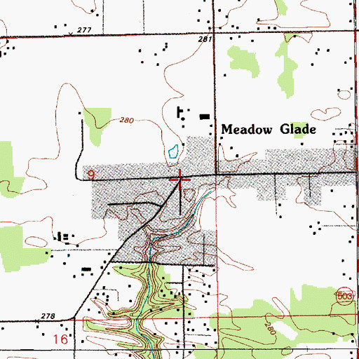 Topographic Map of New Vision Church, WA