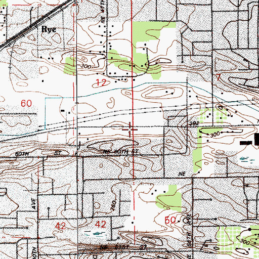Topographic Map of Northside Baptist Church, WA